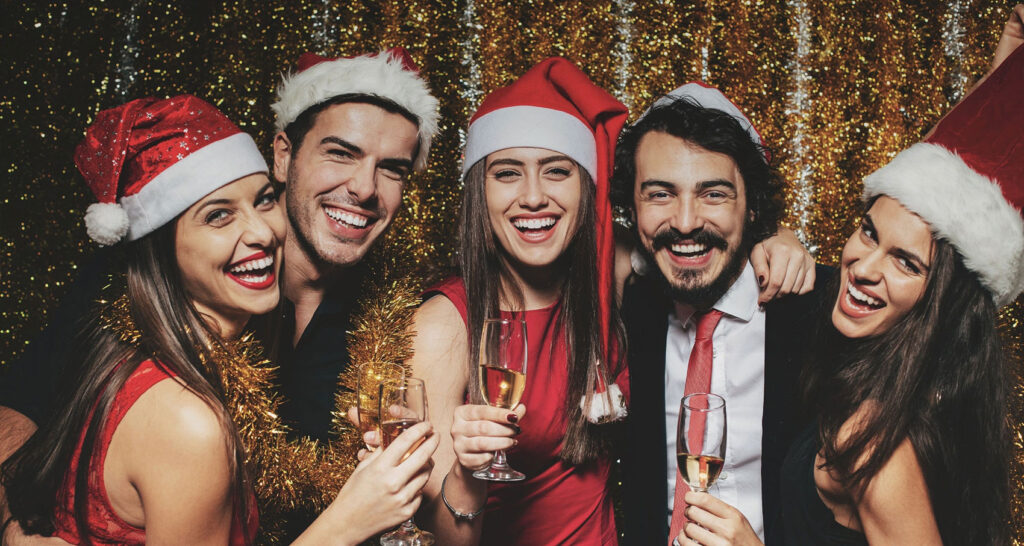 The Old Quarter Christmas Party Limerick Finger Food Santa Hats Cocktails