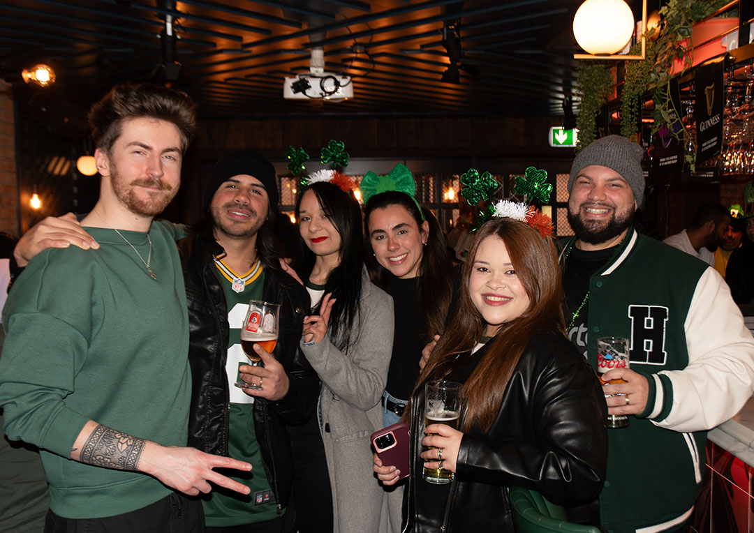 Graphic showcasing St. Patrick’s Day at The Old Quarter, one of the best spots for live music, food, drinks, and St. Patrick’s Day celebrations in Limerick city centre.
