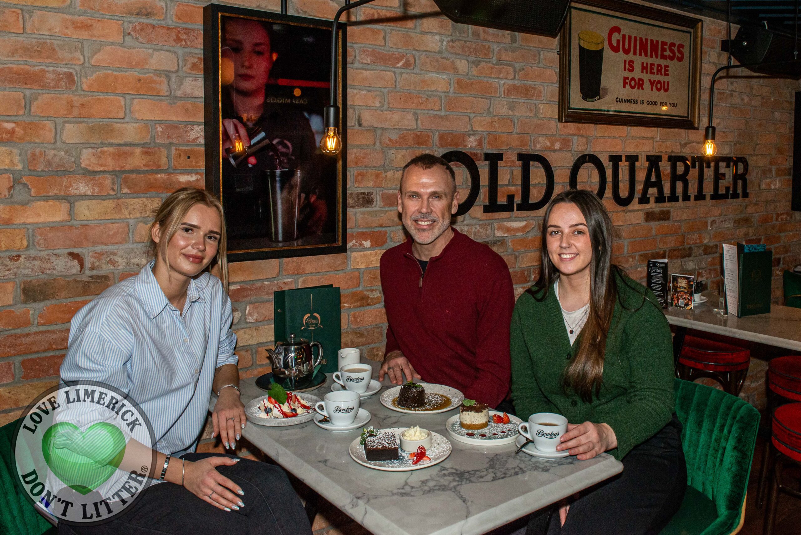 Enjoying food in the Old Quarter Limerick with I Love Limerick