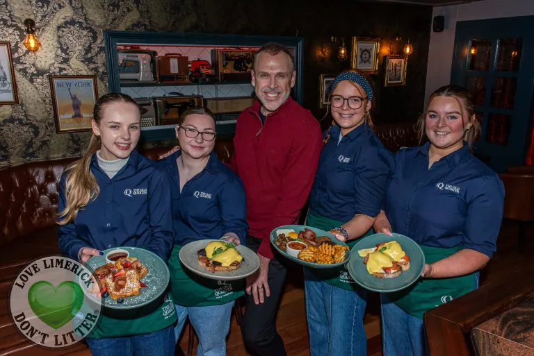 Enjoying food in the Old Quarter Limerick with I Love Limerick