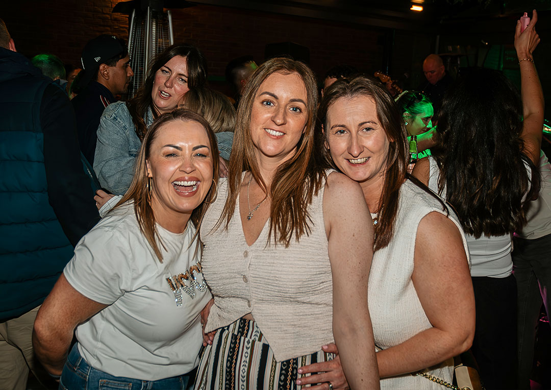Graphic showcasing people enjoying Riverfest at The Old Quarter, one of the best spots for live music, food, drinks in Limerick city centre.